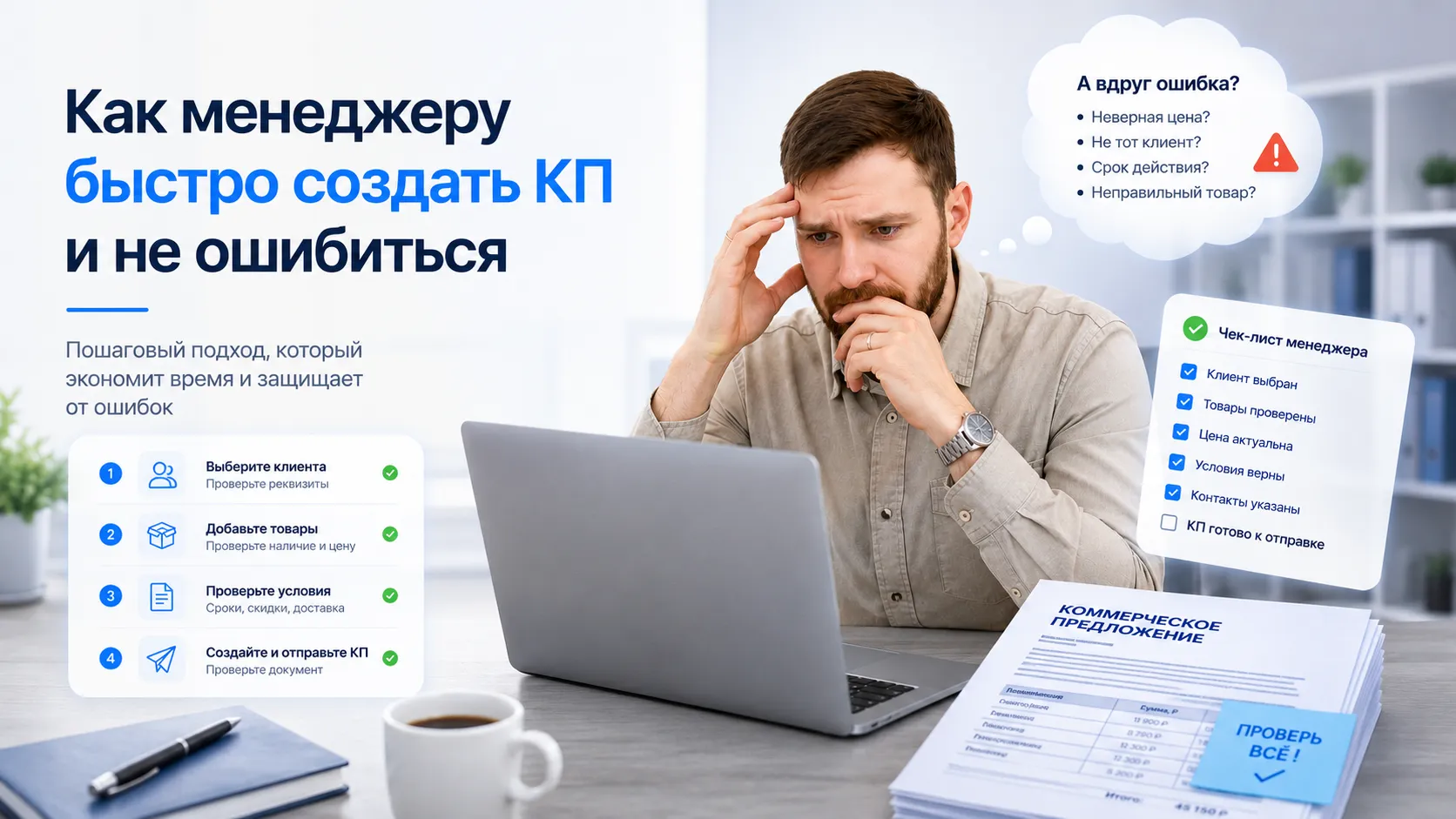 Как менеджеру быстро создать КП и не ошибиться
