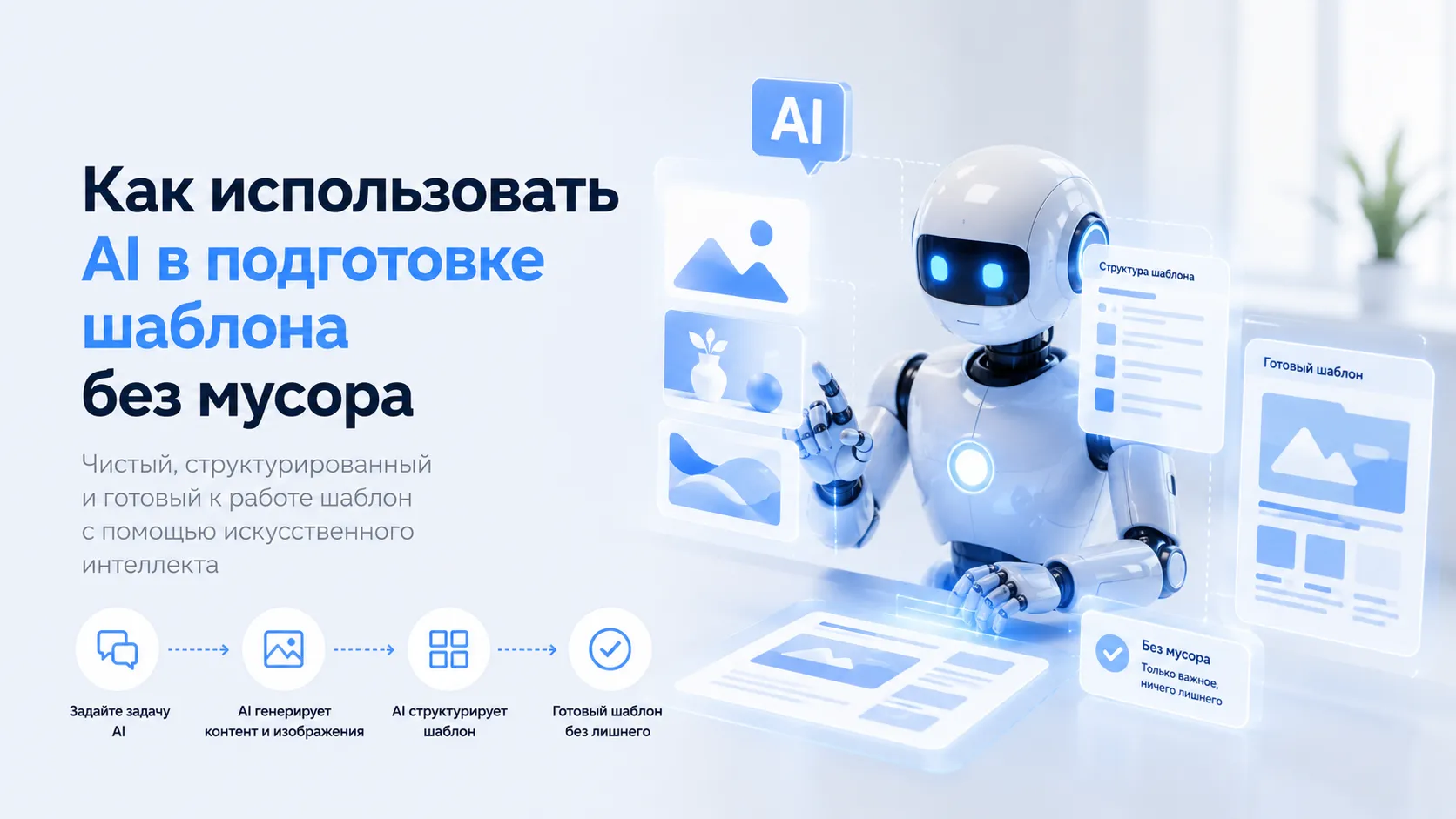 Как использовать AI в подготовке шаблона без мусора